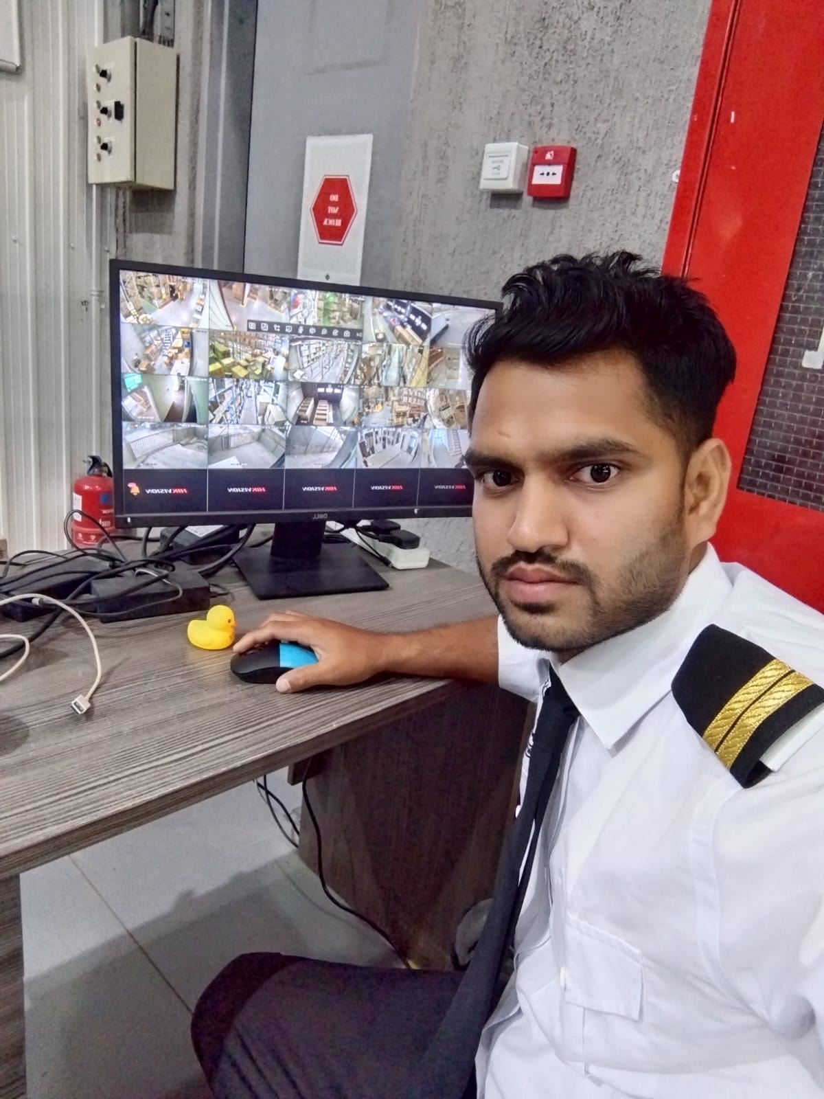 ABRAR Diamond security staff at CCTV monitoring station